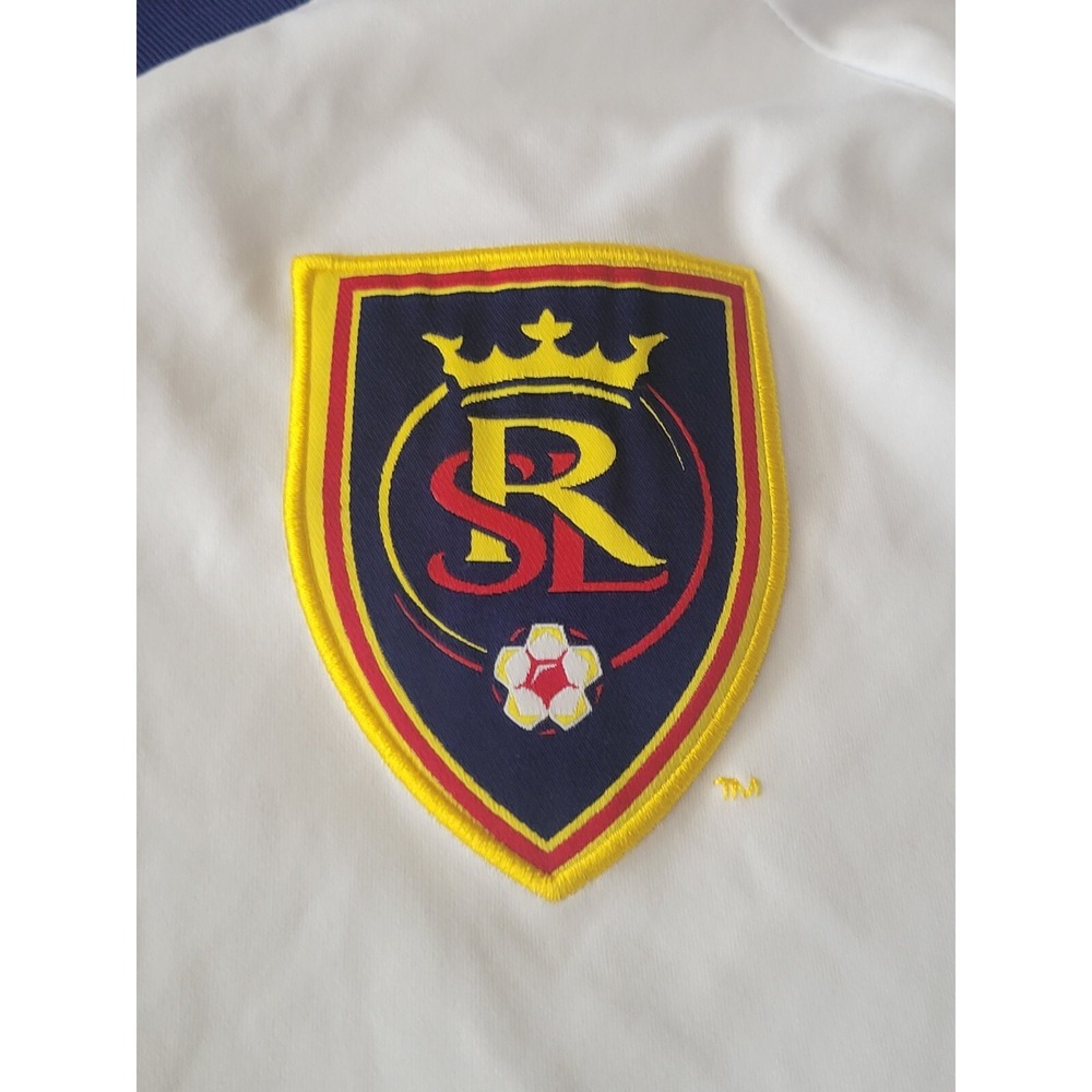 Adidas MLS  White Real Salt Lake LifeVantage Soccer Jersey Men's Size S 2013 VTG - Picture 5 of 6